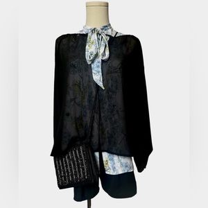 Karl Langerfeld paris floral blouse size S